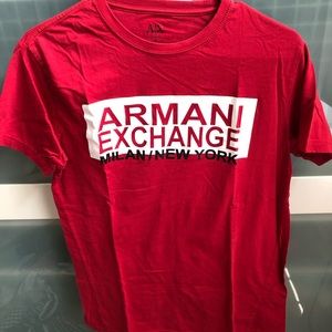 Men’s Armani Exchange Red Short Sleeve Tee